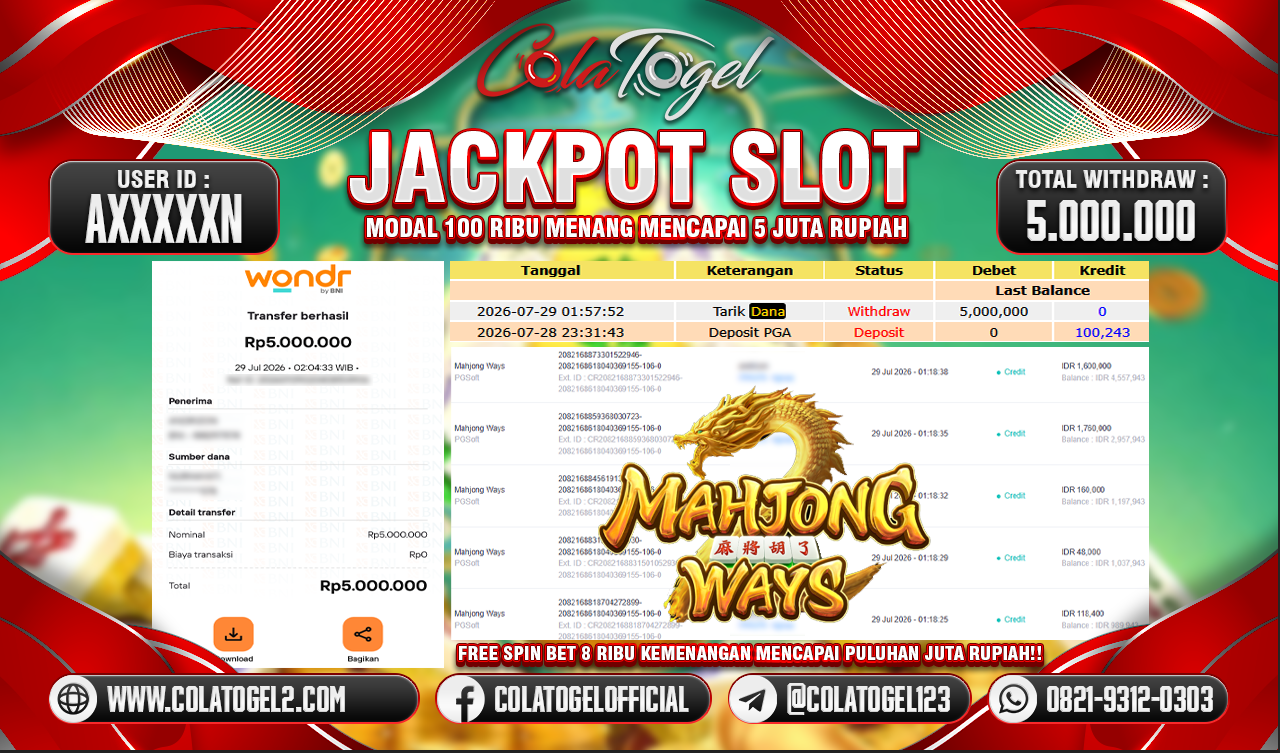JACKPOT SLOT GACOR!!
