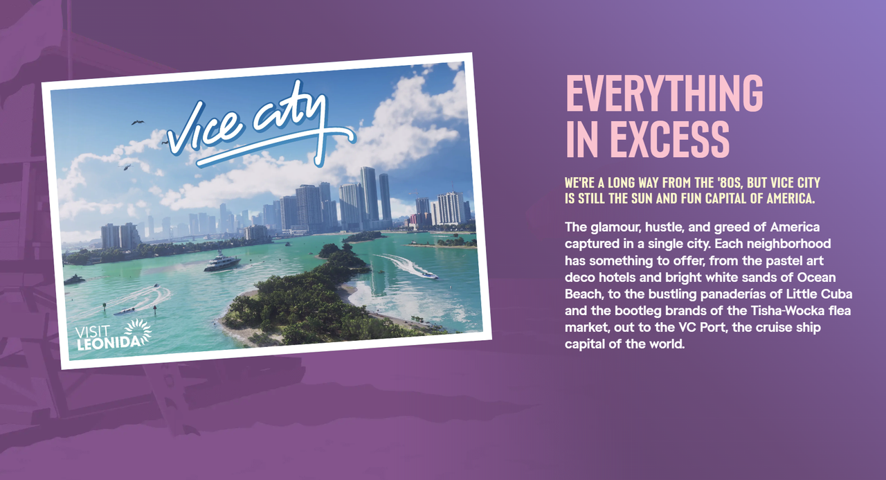 Ubicación la Ciudad de Vice City en GTA VI