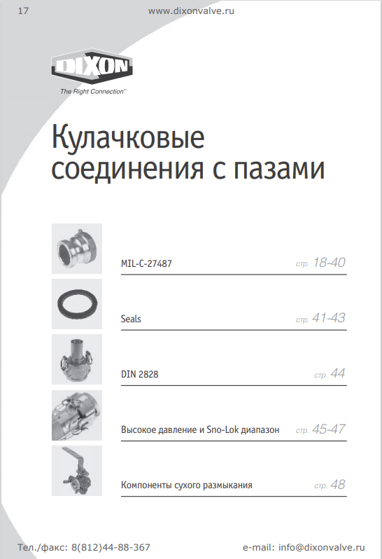 Камлоки Dixon