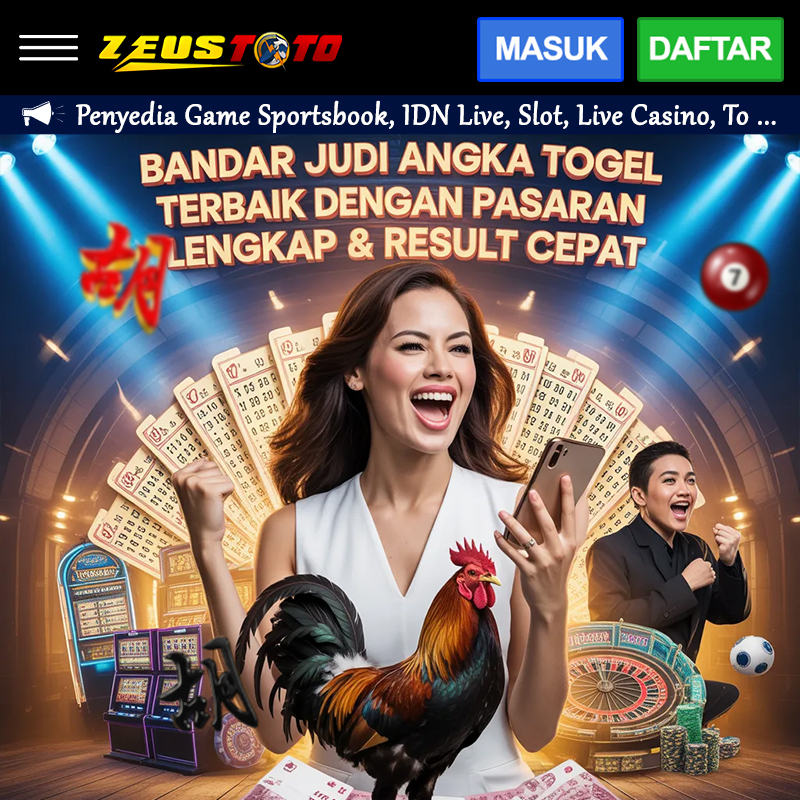 ZEUSTOTO # Bandar Judi Angka Togel Online Terbaik dengan Pasaran Lengkap & Result Cepat image 1