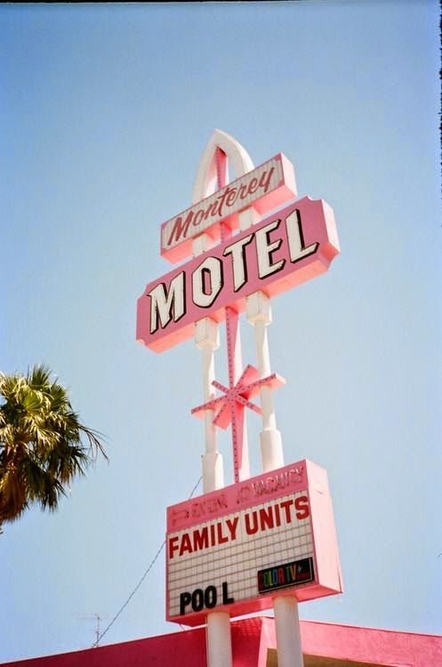 a motel sign