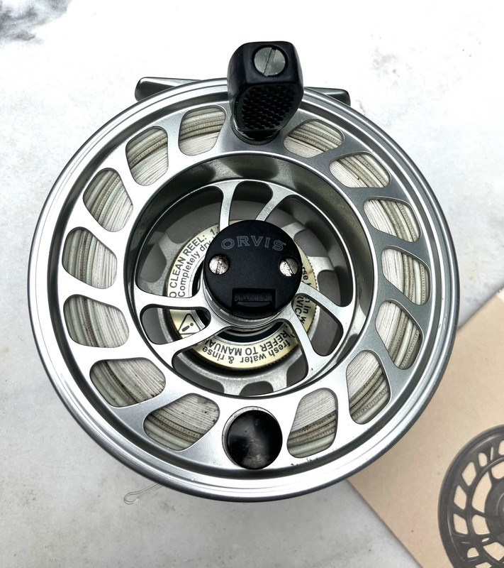 Orvis Mach4 large fly reel 7/10 weight, box,paperwork,soft case, $145  shipped