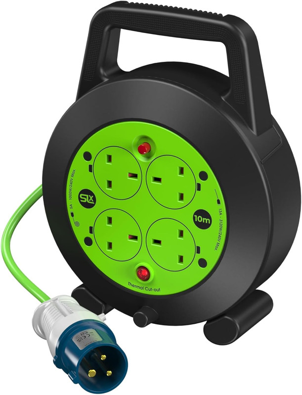 SLx 10m camping extension lead reel