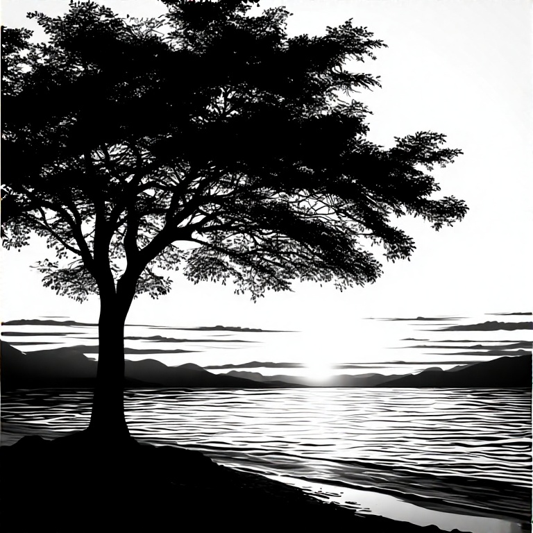 black-and-white-silhouette-of-8