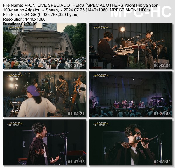 [TV-Variety] SPECIAL OTHERS 野音！日比谷野音100年のありがとう☆彡 (M-ON! 2024.07.25)