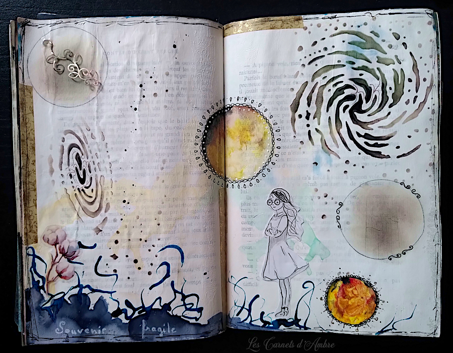 journal créatif - solitude souvenir fragile