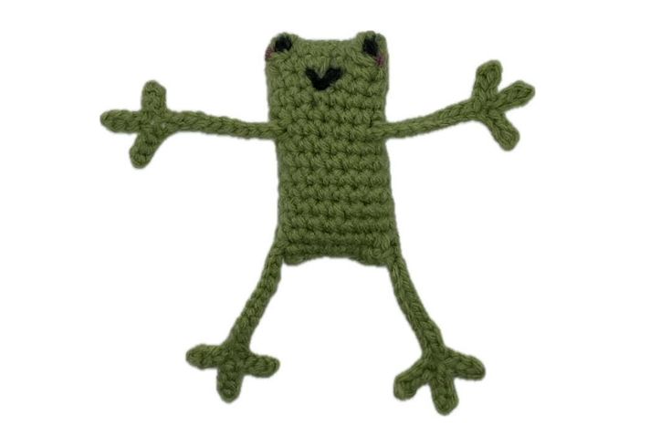 Crochet Frog Plush Amigurumi Leggy Frog
