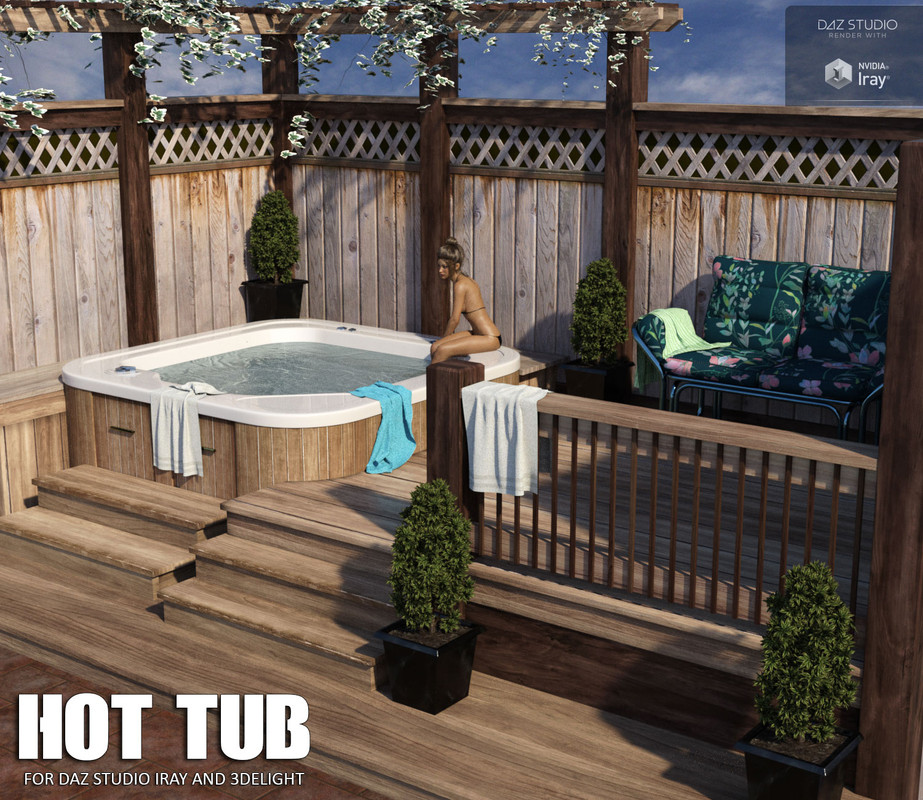 Hot Tub Daz Studio*Repost*