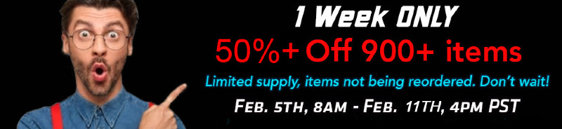 Over 900 items discounted! While supplies last!