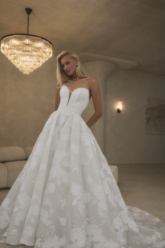 Casablanca Bridal Guinevere Bodice Close Up