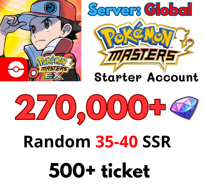 [Global/Android] 270,000+ Gems | Pokemon Master Ex Starter Account  