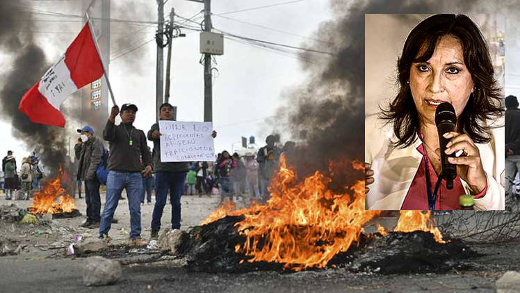 Proestas en Perú contra Dina Boluarte