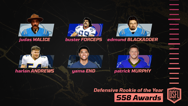 009 DSFL defensive rookie of the year NOM