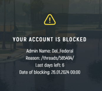 proof of ban