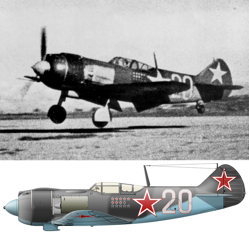 Lavochkin-La-5F-21IAP-Silver-20-with-Ivan-I-Khaustov-Kalinin-front-1944-0A
