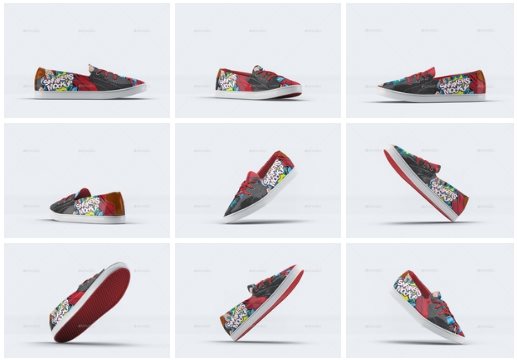 Sneakers Shoes Mock-Up v2