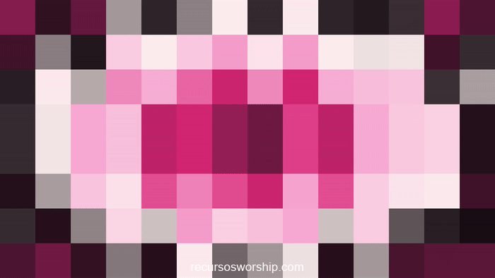 loop vj píxeles magenta ondas concéntricas