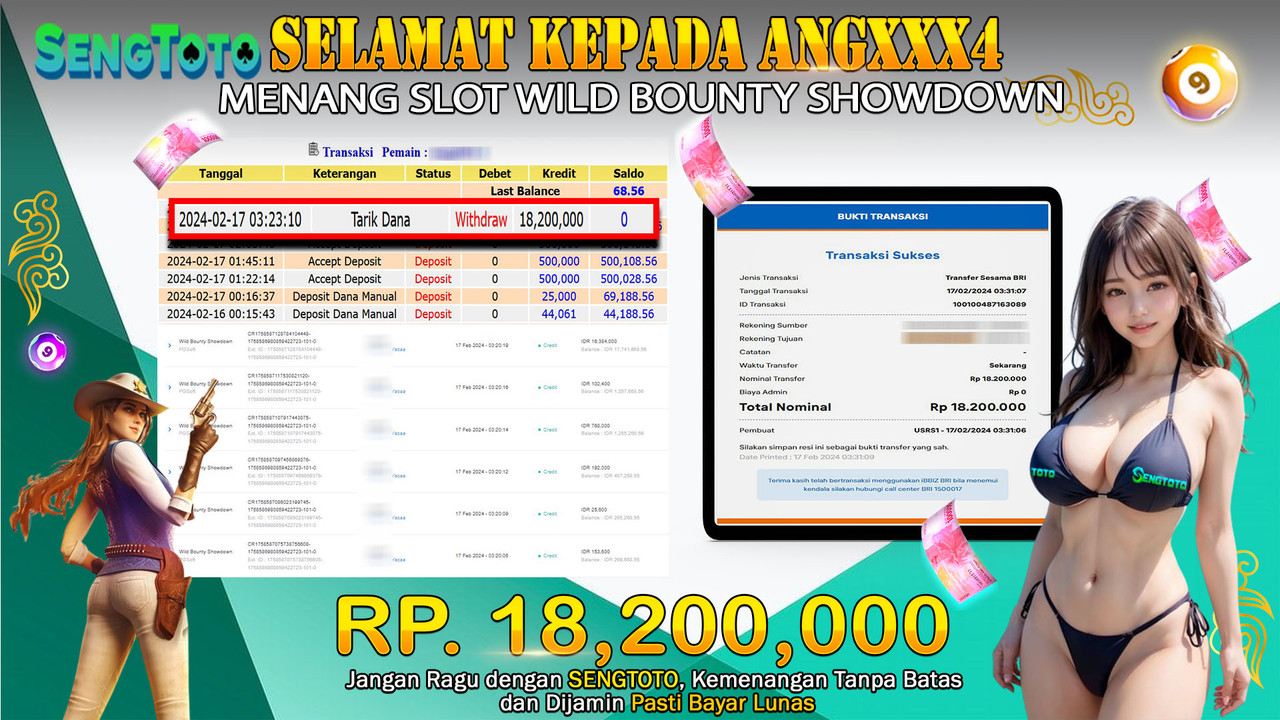 BUKTI PEMBAYARAN SLOT WILD BOUNTY SHOWDOWN