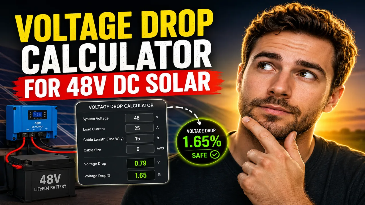 Voltage Drop Calculator For 48v Dc Solar