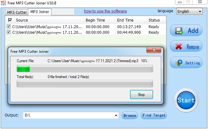 Free MP3 Cutter Joiner