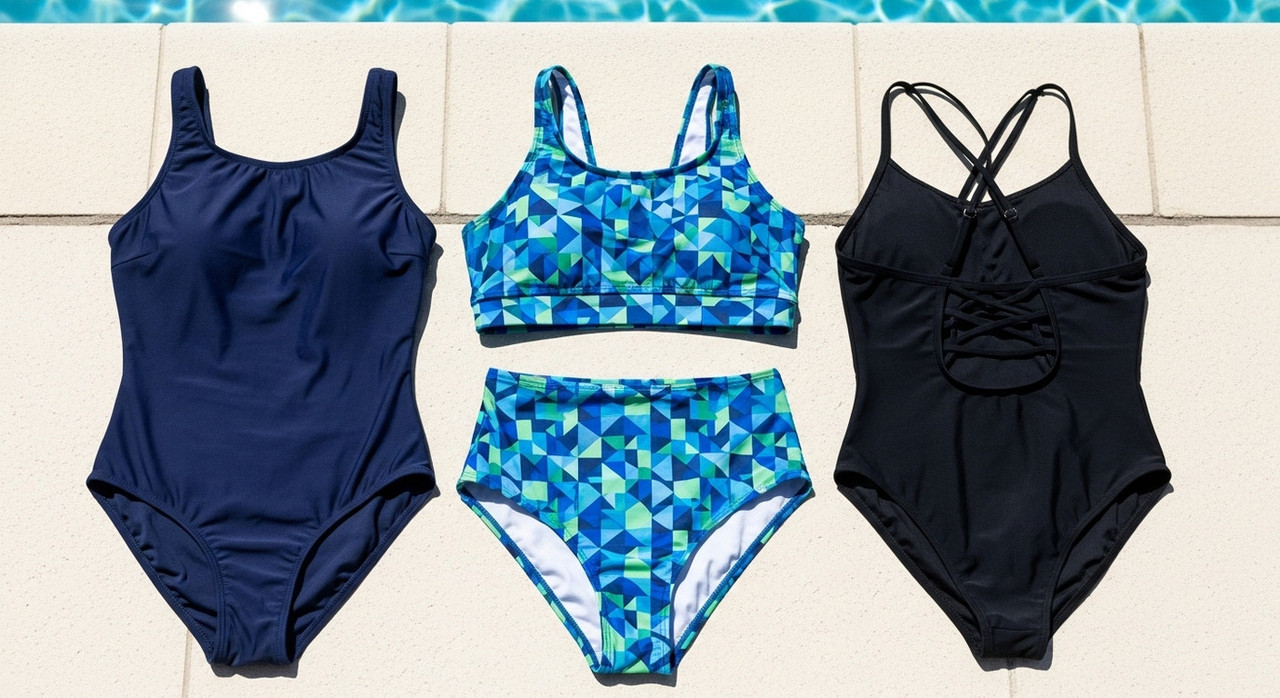 Виды купальников для бассейна слитные раздельные с открытой спиной на выбор