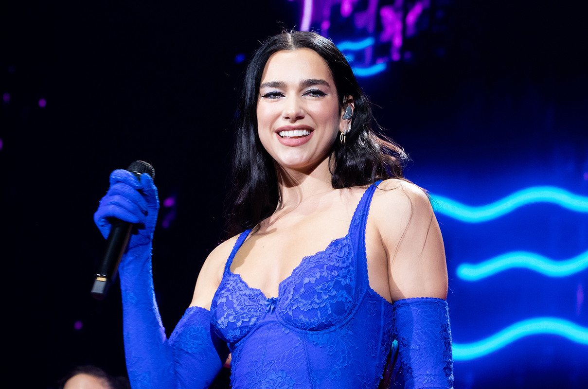 Dua Lipa Blue Dress