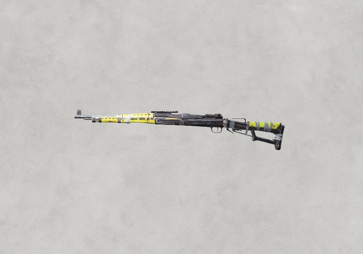 سكن Kar98k Yellow Vintage الأصفر الكلاسيكي