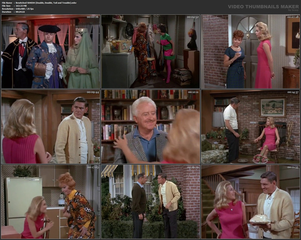 Bewitched S04E04 (Double, Double, Toil and Trouble).mkv