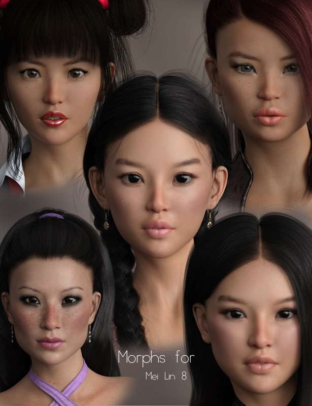 P3D Mei Lin 8 Morphs P3D Mei Lin 8 Morphs