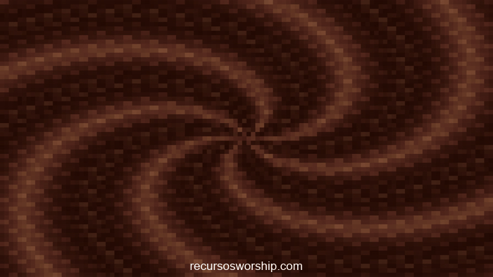 loop vj píxeles rojo terracota caleidoscopio