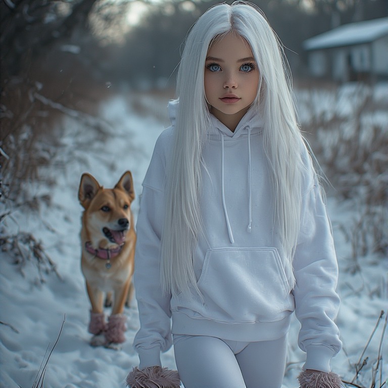 Young-girl-long-straight-white