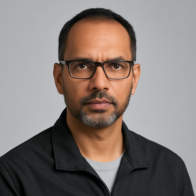 Portrait of the solo developer