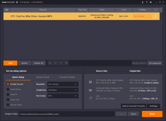 GOM Encoder 2.0.2.0 (x64) GOM Encoder 2.0.2.0 (x64)