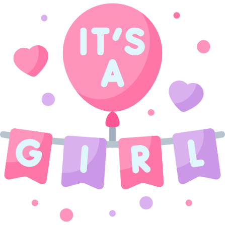 It's a girl! graphic