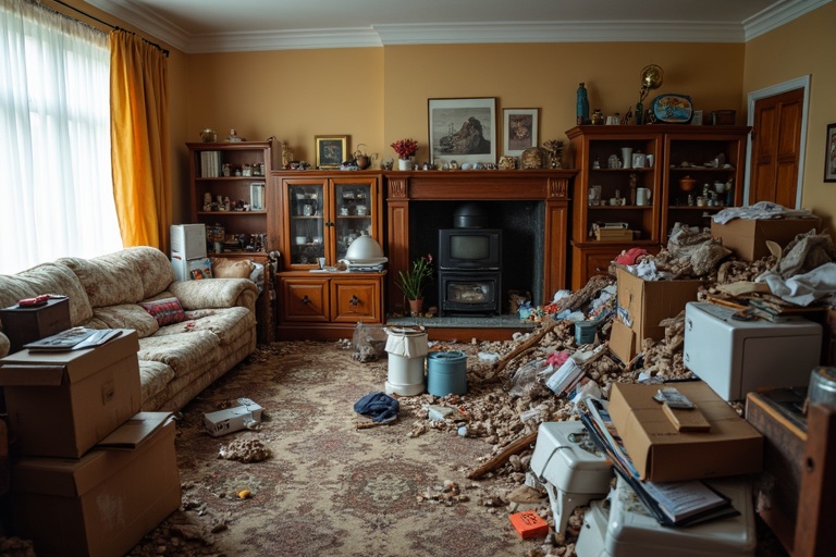 До уборки - хаос и беспорядок