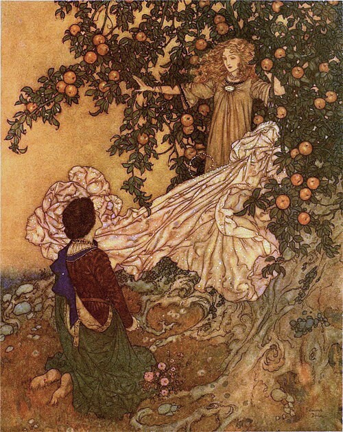 Stories-from-Hans-Andersen-Edmund-Dulac-color-plate-at-page-147