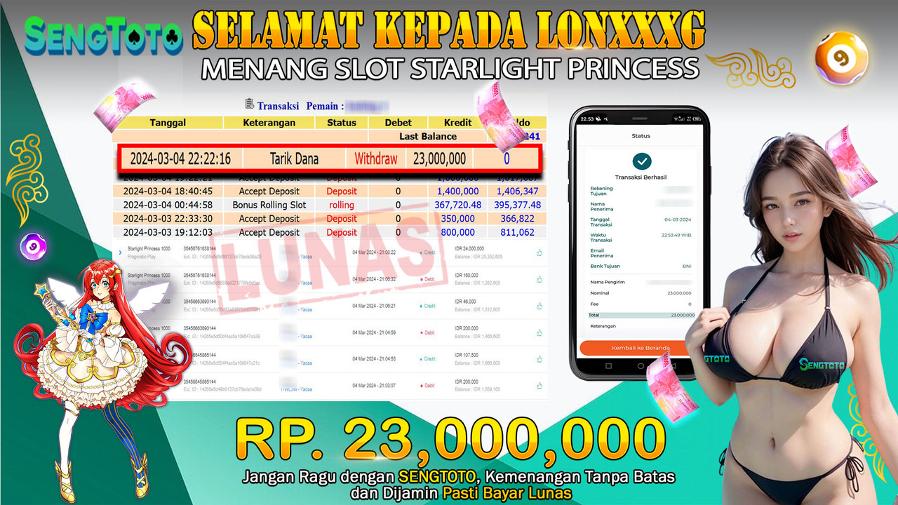 BUKTI PEMBAYARAN SLOT STARLIGHT PRINCESS