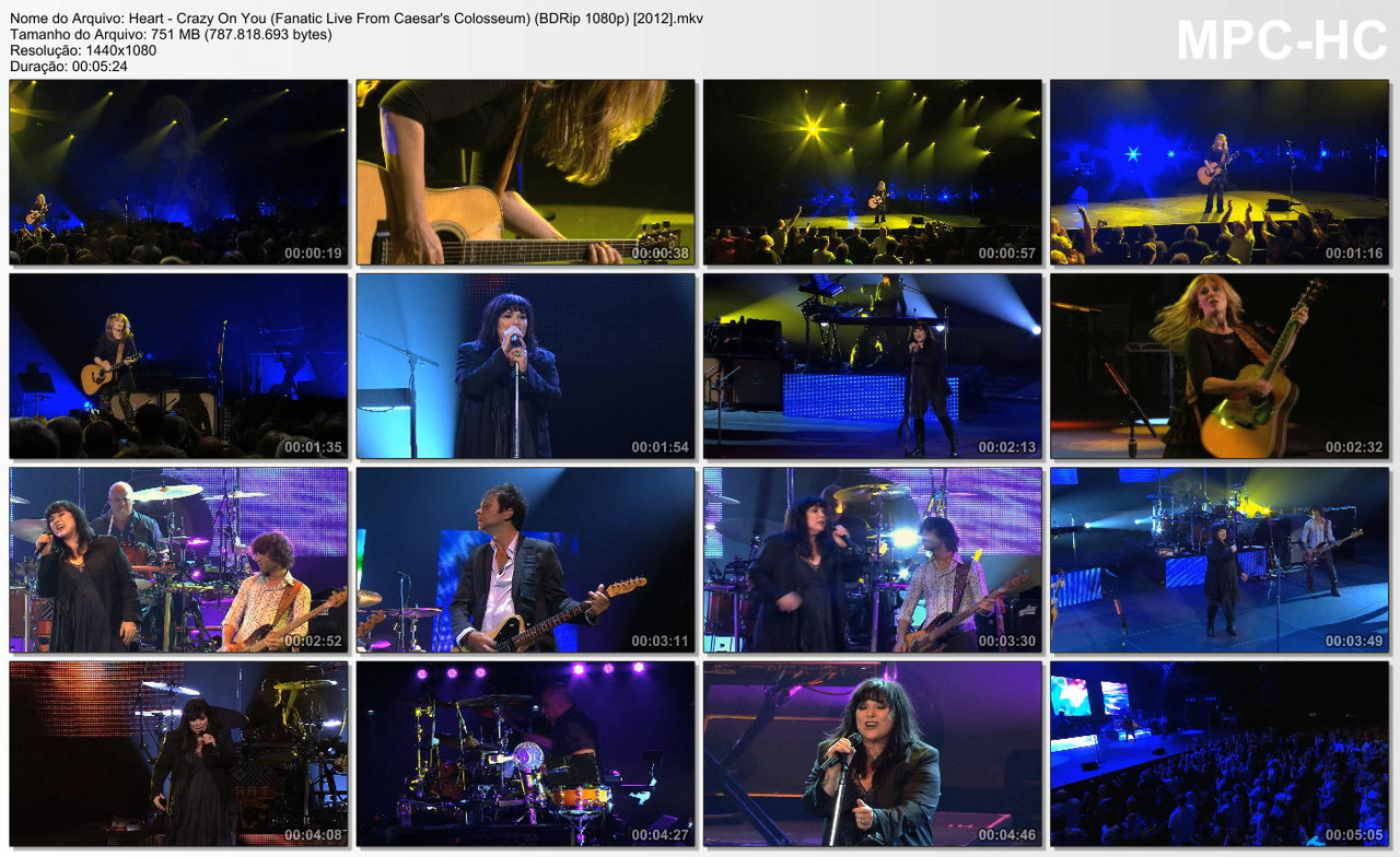 Heart - Crazy On You (Fanatic Live From Caesar's Colosseum) (BDRip 1080p) [2012]