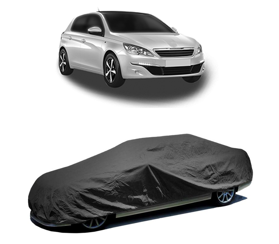 Husa tip prelata auto pentru PEUGEOT 308 Hatchback Van (LB_) 2015 - 2021,culoare negru, material textil impermeabil, rezistanta la intemperii praf UV, CARPASSION Husa Protectie
