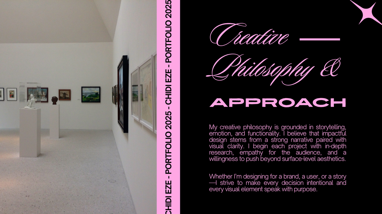Black and Pink Modern Clean Portfolio Presentation