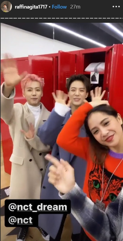 Raffi Ahmad dan Nagita Slavina bertemu personil NCT Dream