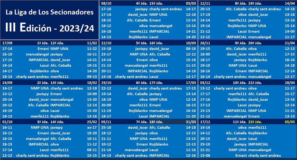 EL JUEGO DE LOS SELECCIONADORES (3ª Edición) - Temporada 2023-24 Calendario-LIGA-Seleccionadores-2023-24