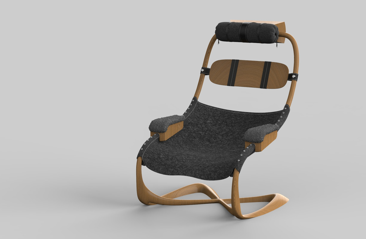 Scandinavian Armchair — Furniture Design by RenForm Stockholm Design Studio, image 5