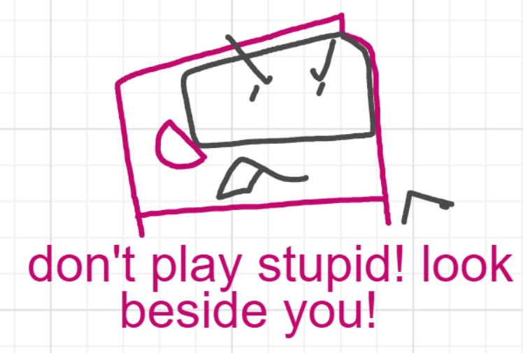 A panel from A Murder On The, episode six of the Board Boards object show by Furretwalk/WalkingFurret.