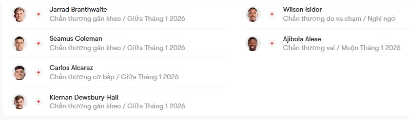 luc luong Everton vs Sunderland