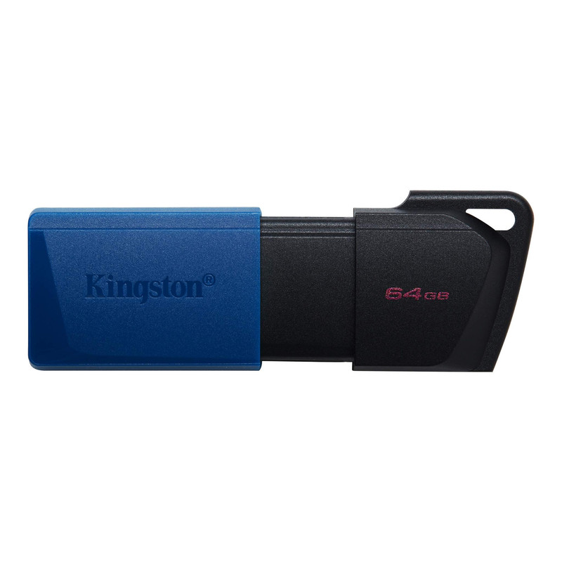 Memoria USB Kingston Exodia M de 64GB, mostrando su diseño compacto.