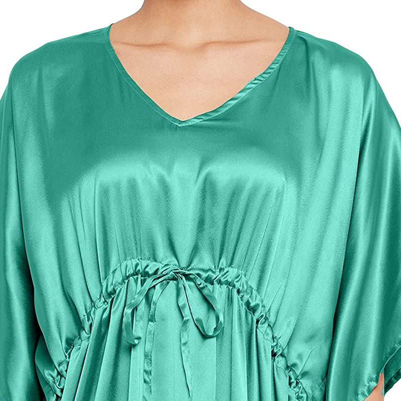 Women Satin Silk Nightdress Lingerie Sleepwear Nightgown Maxi Robe Loungewear - Picture 115 of 125