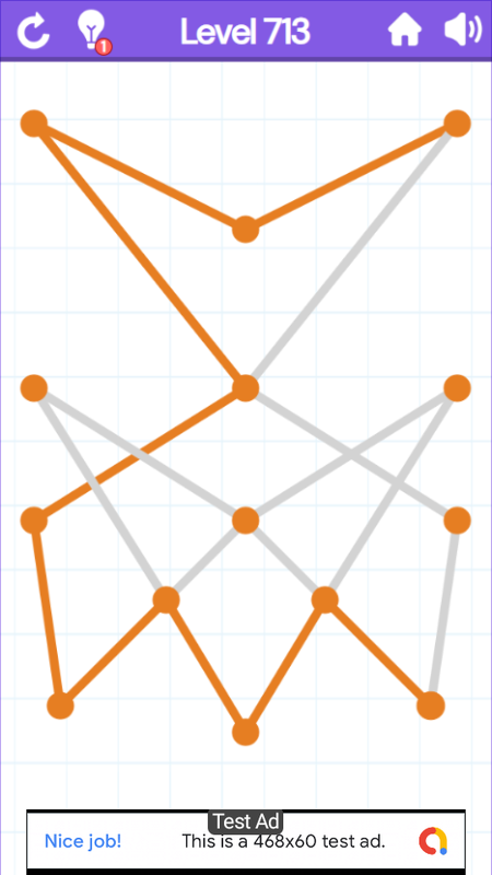 One Stroke Connect - Puzzle Game Android Studio Project with AdMob Ads + Ready to Publish