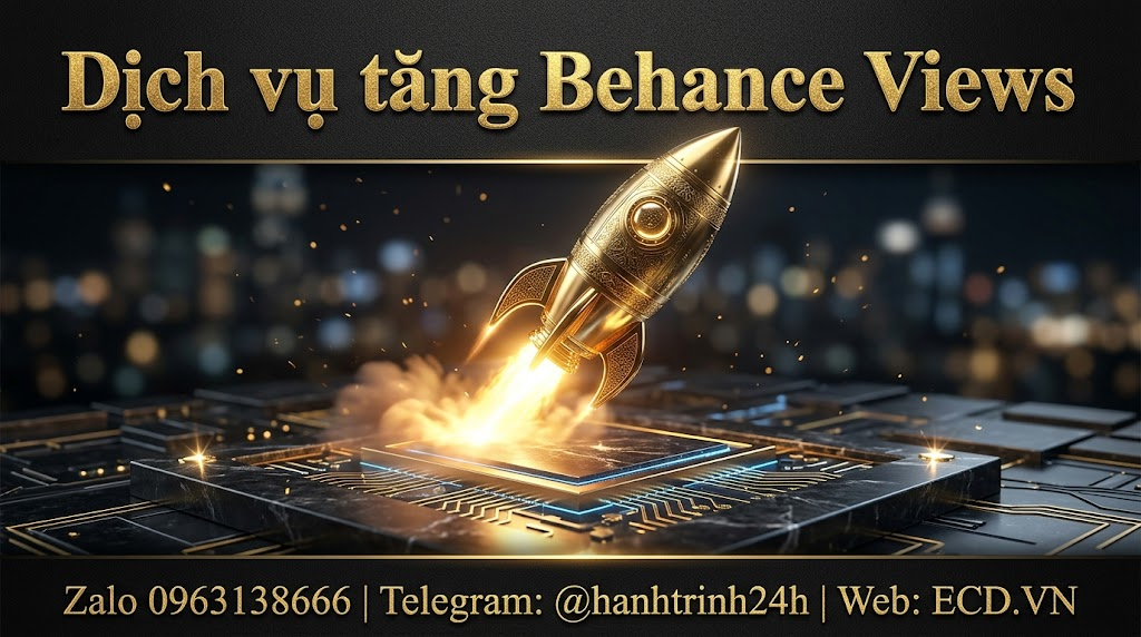 dịch vụ tăng behance views vip cho project