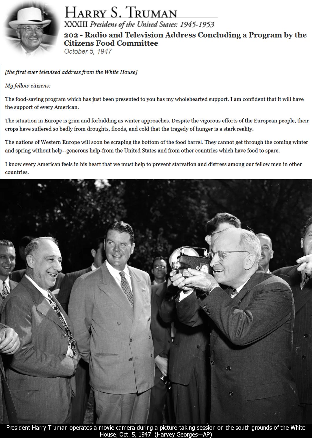 [Image: President-Harry-Truman-makes-the-first-e...-House.jpg]